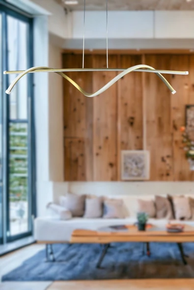 LEGACY Eclipse Modern Tasarım Eskitme Renk Beyaz Ledli Cafe - Mutfak - Salon 2 Li Led Avize