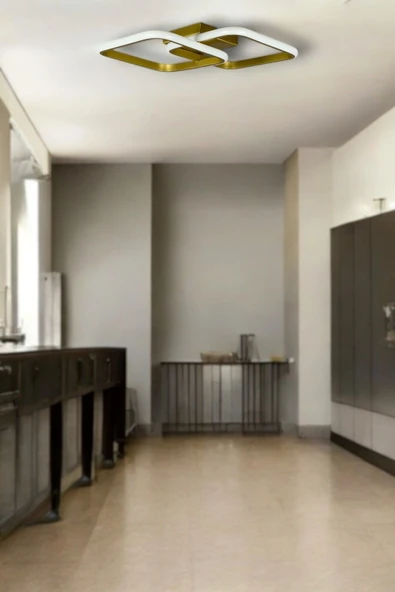LEGACY Kira Modern Tasarım Eskitme Renk Salon - Mutfak - Hol Beyaz Led 2 Li Avize - 3
