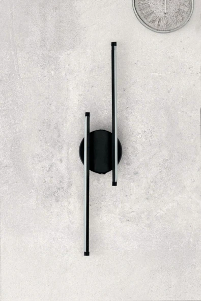 LEGACY Sare Aplik Modern Tasarım Siyah Renk Gün Işığı Ledli Banyo - Mutfak - Salon Led Duvar Aplik - 5
