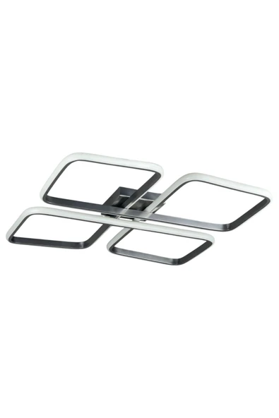 LEGACY Specula Gri Renk Beyaz Ledli Modern Tasarım Yemek Masası Üstü - Mutfak - Salon Led Avize - Resim 3