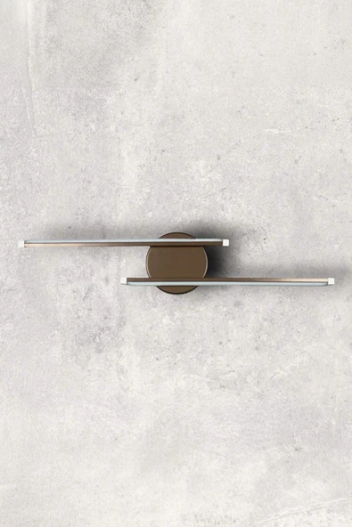LEGACY Sare Aplik Modern Tasarım Kahverengi Gün Işığı Ledli Banyo - Mutfak - Salon Led Duvar Aplik - 4