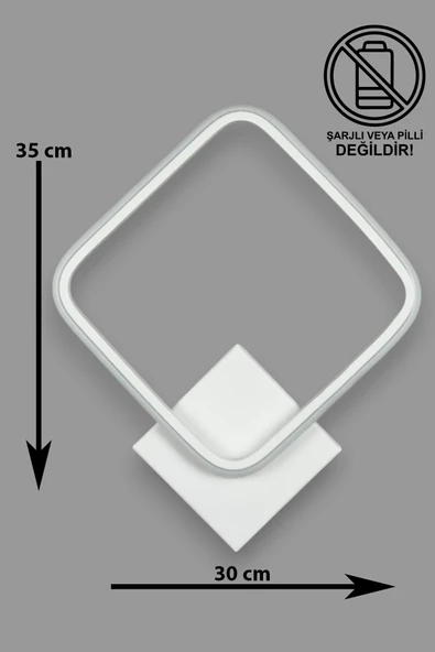 LEGACY Kira Aplik Modern Tasarım Beyaz Renk Gün Işığı Ledli Banyo - Mutfak - Salon Led Duvar Aplik - 2