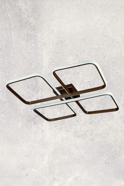 LEGACY Specula Kahverengi Beyaz Ledli Modern Tasarım Yemek Masası Üstü - Mutfak - Salon Led Avize - Resim 2