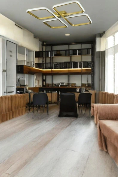 LEGACY Specula Eskitme Renk Beyaz Ledli Modern Tasarım Yemek Masası Üstü - Mutfak - Salon Led Avize - 3