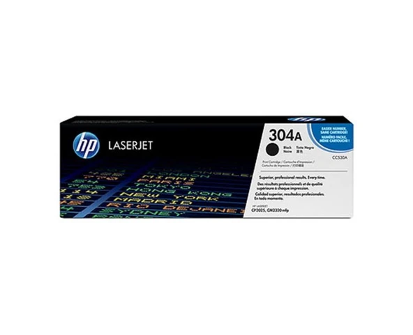 HP CC530A Black Toner Kartus 304A CC530A