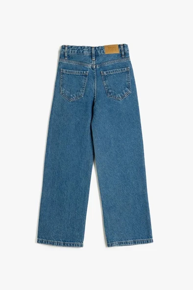 Koton Kız Çocuk Bol Paça Kot Pantolon - Wide Leg Jean - 2