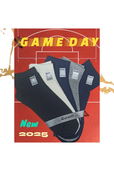 Garanti Çorap  5 li Düz Erkek Patik Çorap ürün görseli