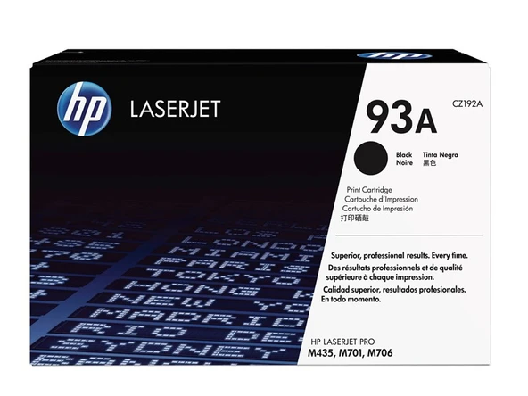 HP CZ192A  93A SIYAH TONER 12.000 SAYFA
