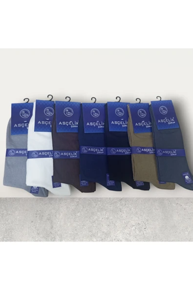 Asçelik  3 lü Dikişsiz Yazlık Erkek Çorap Gri - Resim 5