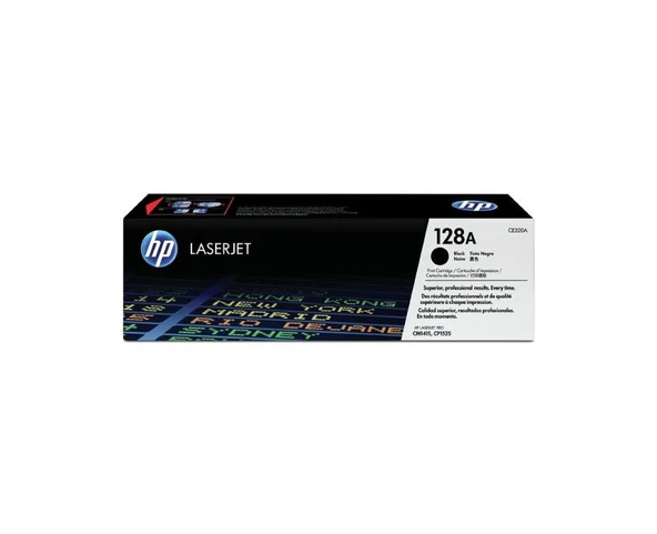HP CE320A Black Toner Kartus 128A CE320A