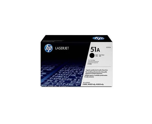 HP 51A Siyah Orijinal LaserJet Toner Kartusu Q7551A