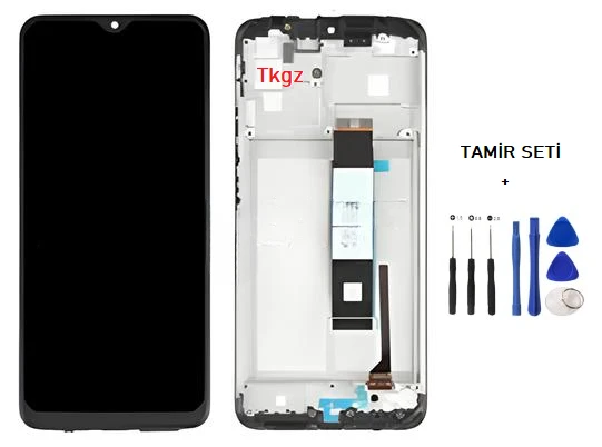 Xiaomi Redmi 9T Uyumlu Lcd Ekran Dokunmatik SERVİS Orijinali ÇITALI + TAMİR SETİ