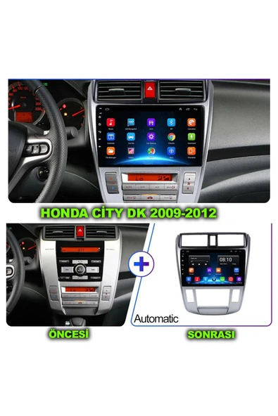 NAVMİNA Honda City 2009-2012 Dijital klima Uyumlu 4-64 Gb Multimedya
