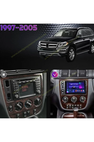 NAVMİNA MERCEDES ML320 1998-2003 UYUMLU 9 İNÇ 6-128 GB MULTİMEDYA - Resim 4
