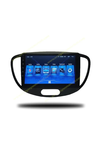 NAVMİNA Hyundai İ10 2008-2012 Uyumlu 9 inç 6-128 GB Multimedya - Resim 5