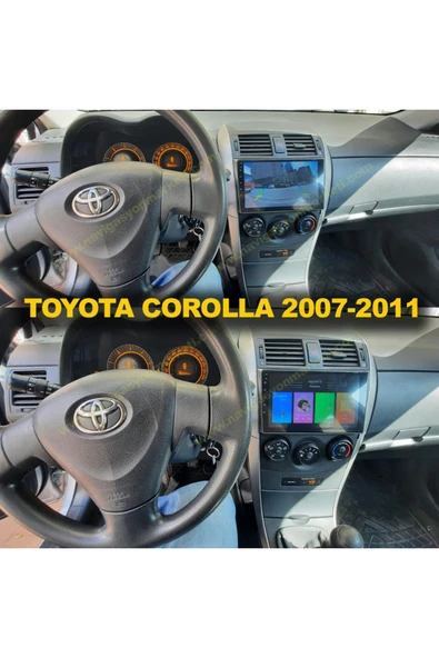 NAVMİNA TOYOTA COROLLA 2007-2011 UYUMLU 9 İNÇ 6-128 GB MULTİMEDYA - Resim 4