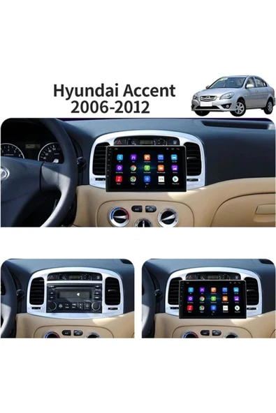 NAVMİNA Hyundai Accent ERA 2006-2012 Uyumlu 9 inç 6-128 GB Multimedya