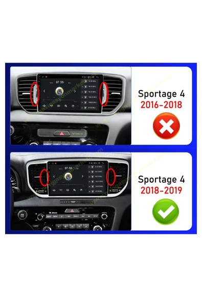 NAVMİNA KİA SPORTAGE 2019-2021 UYUMLU 9 İNÇ 4-64 GB MULTİMEDYA KAMERA