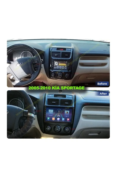 NAVMİNA KİA SPORTAGE 2005-2010 UYUMLU 9 İNÇ 6-128 GB MULTİMEDYA KAMERA - Resim 2