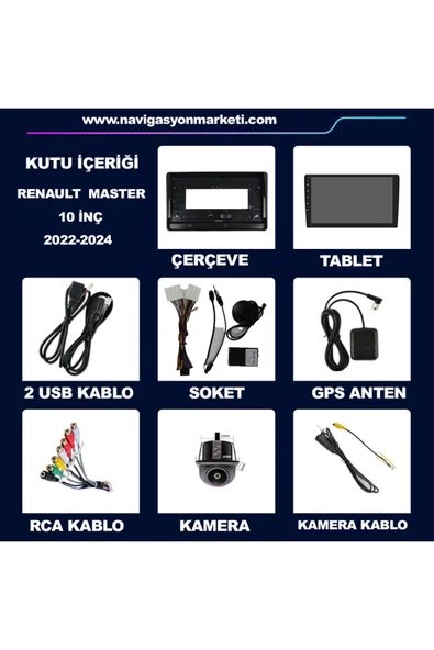 NAVMİNA RENAULT TRAFFİC 2022-2024 UYUMLU 10 İNÇ 6-128 GB MULTİMEDYA - Resim 5