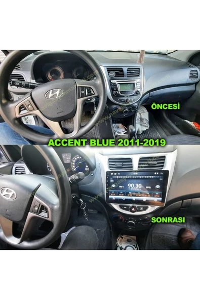 NAVMİNA Hyundai Accent Blue 2011-2019 Uyumlu 9 inç 6-128 GB Multimedya