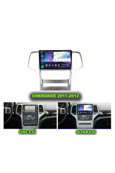 NAVMİNA JEEP Cherokee 2011-2012 Uyumlu 9 inç 4-64 GB Multimedya - Resim 3