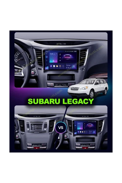 NAVMİNA Subaru Legacy 2010-2012 Uyumlu 9 Inç 6-128 Gb Multimedya - Resim 2