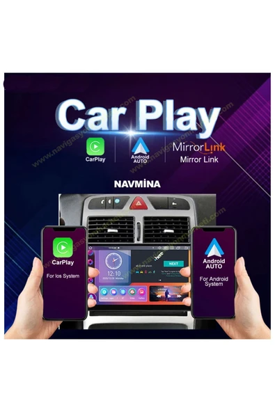 NAVMİNA PEUGEOT 307 2001-2008 4LÜ DÜĞMELİ 9 İNÇ 6-128 GB MULTİMEDYA - Resim 3