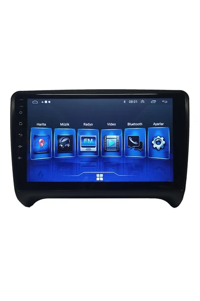 NAVMİNA Audi TT 2007-2011 Uyumlu 9 inç Android 4-64 GB Multimedya - Resim 3
