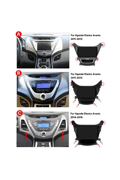 NAVMİNA Hyundai Elantra 2011-2012 Uyumlu 9 inç 4-64 GB Multimedya - 6