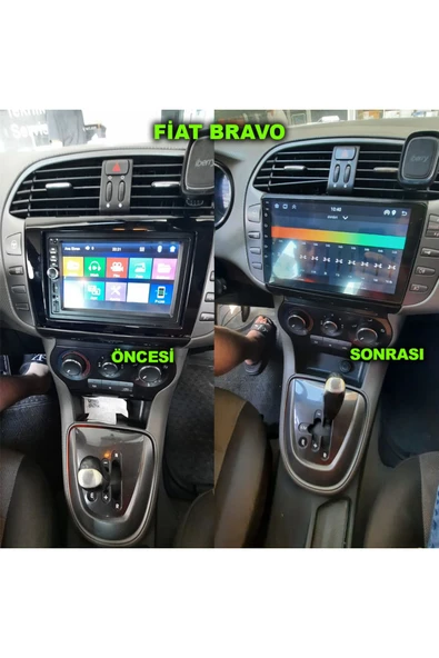 NAVMİNA Fiat Brava 2008-2015 Uyumlu 9 inç 4-64 GB Multimedya