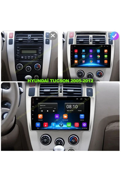 NAVMİNA Hyundai Tucson 2005-2012 Uyumlu 10 inç 4-64 GB Multimedya