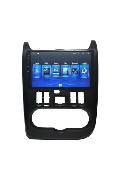 NAVMİNA Dacia Duster 2010-2013 Logan 2012-2015 Stepway 2008-2012 Uyumlu 9 İnç 4-64 Gb Siyah Multimedya - 4