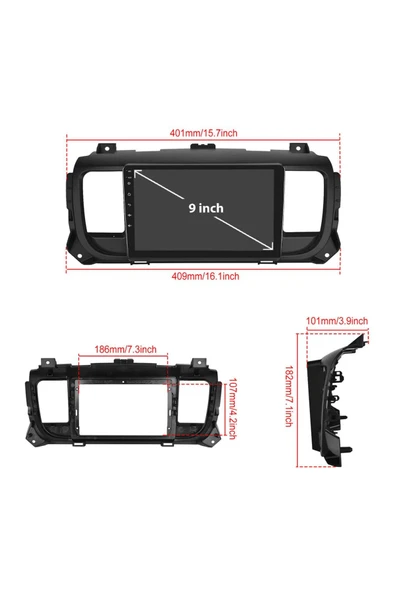 NAVMİNA Citroen JUMPY OPEL VİVARO PEUGEOT EXPERT 2017-2023 Uyumlu 10 inç 6-128 gb Multimedya - Resim 7
