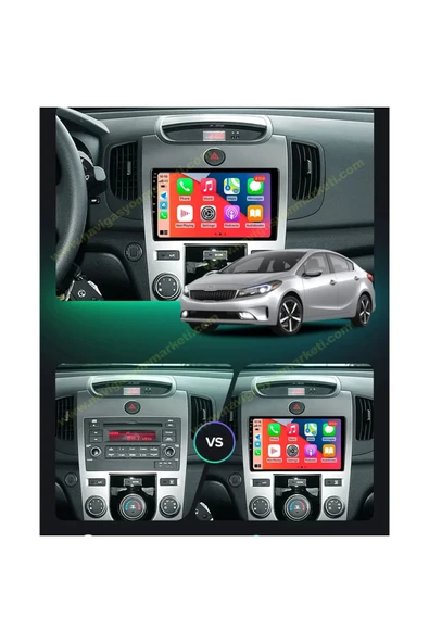 NAVMİNA KİA CERATO 2009-2012 ARASI DİJİTAL KLİMA UYUMLU 9 İNÇ 6-128 GB MULTİMEDYA KAMERA