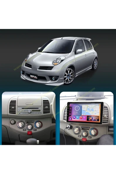 NAVMİNA NİSSAN MİCRA 2002-2010 UYUMLU 9 İNÇ 6-128GB MULTİMEDYA - Resim 3