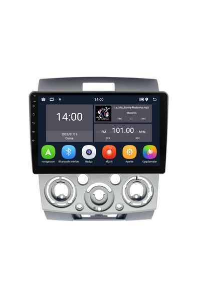 NAVMİNA Ford Ranger 2006-2011 Uyumlu 9 inç 4-64 gb Multimedya - 3