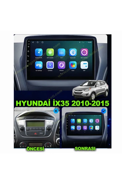 NAVMİNA Hyundai İX35 2010-2015 Uyumlu 9 inç 6-128 GB Multimedya