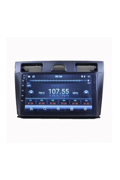 NAVMİNA Ford Fiesta 2006-2011 Uyumlu 9 inç SİYAH 6-128 GB Multimedya - Resim 2