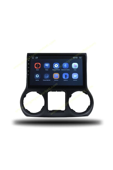 NAVMİNA Jeep Wrangler 2007-2017 Uyumlu 10 İnç 4-64 Gb Multimedya - Resim 3
