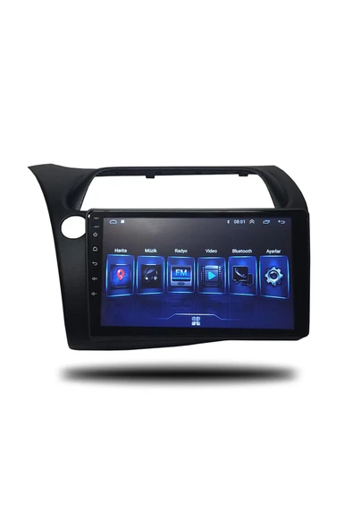 NAVMİNA Honda Civic HB Euro 2007-2012 Uyumlu 9 inç 6-128 GB Multimedya - Resim 2