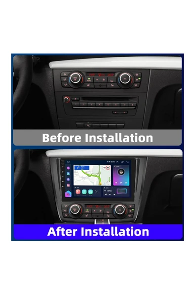 NAVMİNA BMW 1 Serisi  2004-2011 Dijital Klima Uyumlu 9 inç Android 4-64 GB Multimedya