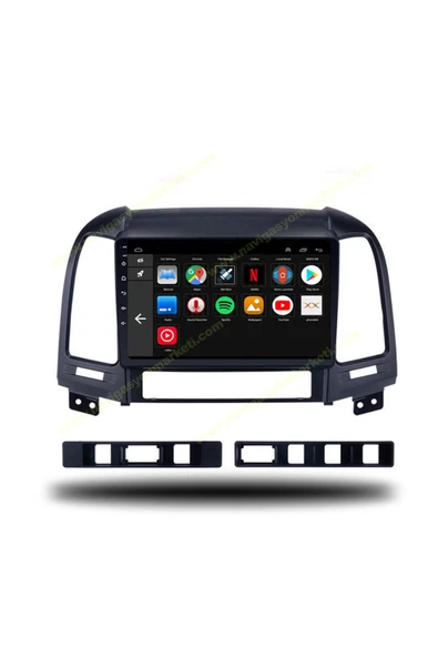 NAVMİNA Hyundai Santafe 2007-2011 Uyumlu 9 inç 6-128 GB Multimedya - Resim 5
