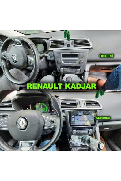 NAVMİNA RENAULT KADJAR 2015-2020 UYUMLU 9 İNÇ 6-128 GB MULTİMEDYA - Resim 2