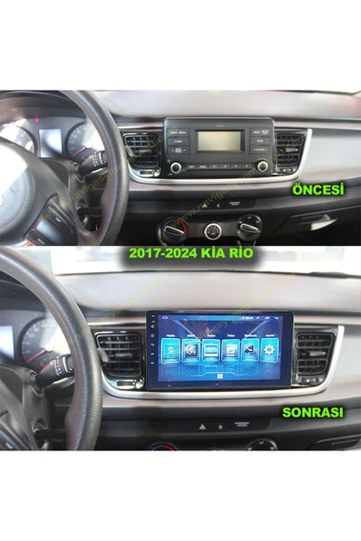 NAVMİNA KİA RİO STONİC 2017-2024 UYUMLU 9 İNÇ 6-128 GB MULTİMEDYA KAMERA