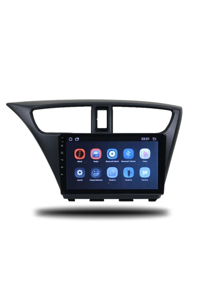 NAVMİNA Honda Civic  Uyumlu HB Euro 2013-2017 Uyumlu 9 inç 4-64 GB Multimedya - Resim 4