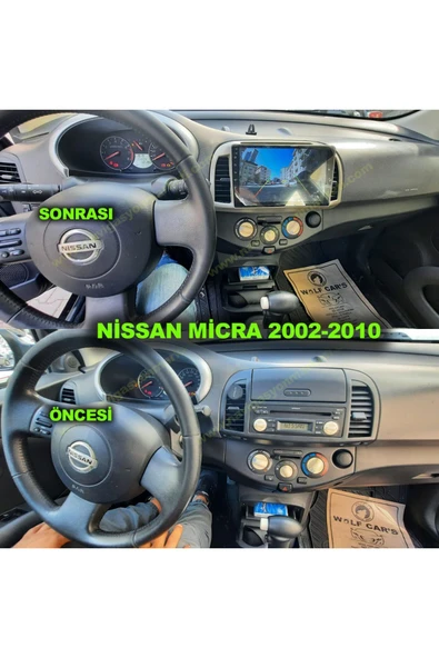 NAVMİNA NİSSAN MİCRA 2002-2010 UYUMLU 9 İNÇ 4-64GB MULTİMEDYA ürün görseli