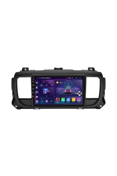 NAVMİNA Citroen JUMPY OPEL VİVARO PEUGEOT EXPERT 2017-2023 Uyumlu 10 inç 4-64 gb Multimedya - 2