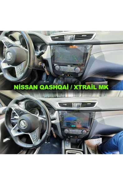 NAVMİNA NİSSAN QASHQAİ X-TRAİL 2014-2021 MANUEL KLİMA UYUMLU 10 İNÇ 6-128 GB MULTİMEDYA KAMERA ürün görseli