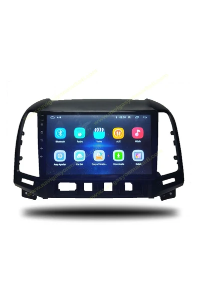 NAVMİNA Hyundai Santafe 2007-2011 Uyumlu 9 inç 6-128 GB Multimedya - Resim 3